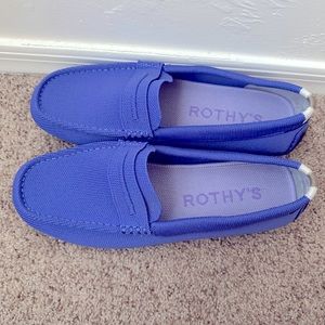 Rothy’s periwinkle drivers